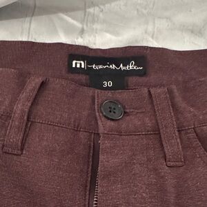 TravisMathew Burgundy Golf Pants